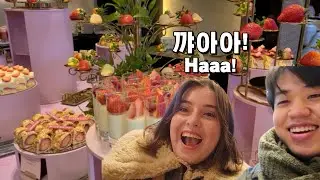 튀르키예 아내한테 어디가는지 안알려주고 딸기 뷔페 데려가기 ㅋㅋ 🇹🇷🇰🇷