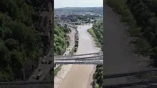 Flying alongside the Clifton Suspension Bridge  #stunningdrone #bristol #clifton #suspension #views