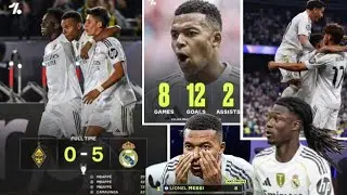 Eeei Mbappe 2Games 5Goals🔥🎊Hattrick⚽️⚽️⚽️Armati 0-5 Madrid 🥹Mbappe ⚽️⚽️⚽️Cama⚽️Diaz⚽️Clean Sheet for