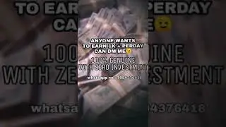 100% genuine and direct money transfer to your bank account.dm me on 7994376418