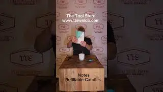 Notes Refillable Candles Available at The Tool Store and www.ttswaldo.com #candles #notescandles