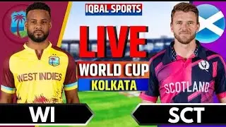 🔴Live: West Indies vs Scotland, T20 World Cup Match 2 | Live Cricket Match Today | WI vs SCO Live