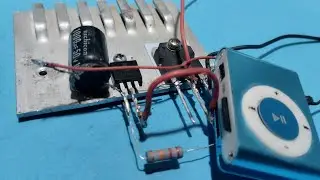 DIY Very EASY Very Simple Powerful Audio Amplifier Circuit using Transistor D718 & TIP41. dc12v