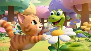 Cat and Snake - Cute Animation