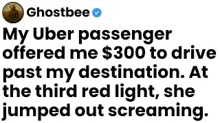 My Uber passenger offered $300 to drive past destination. At the red light, she jumped out.