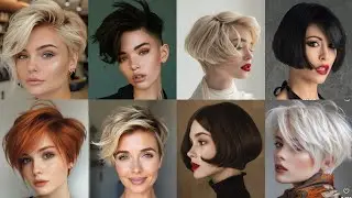 Cutest Angled Short Pixie Bob Haircut That Are Perfectly On- Trend for Mature Women / Pixie Bob