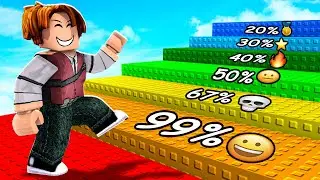 A CADA DEGRAU DIMINUI MINHA CHANCE DE SOBREVIVÊNCIA (Roblox Stairs RNG)