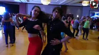 Milo y Lisa Portis social dancing at Houston Salsa Congress 2017