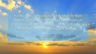 Numbers 34:14 For the tribe of the children of Reuben, by their fathers' families, and the tribe of
