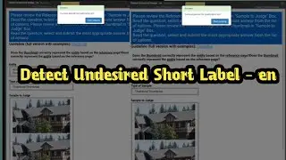 Detect Undesired Short Label - en|বাংলা টিউটিরিয়াল | UHRS Sheet BD