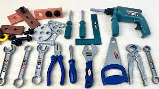 11 minutes to unpack, nut tool set, screwdriver, hammer tool  Evaluation of toys  ASMR