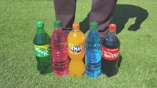 Experiment: Stretch Armstrong VS Underground Cup Fanta, Coca Cola, Sprite and Mentos