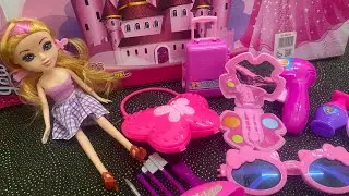 7:34 Minutes Satisfying With Unboxing Pink Jewelry Play Set |ASMR (no music)