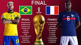 PES 2021 - Final World Cup 2022 Qatar - Brazil vs France - Neymar vs Mbappe
