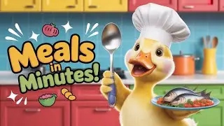 CUTE DUCK TeTe Makes Meals in Minutes!