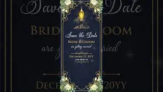 Muslim Wedding Invitation Card Video | Online Muslim wedding video invite | IM-2101-V