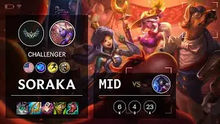 Soraka Mid vs Ahri - NA Challenger Patch 12.5