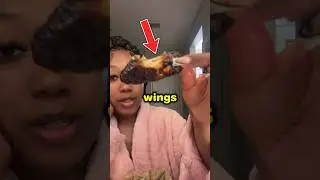 She Ordered Extra Crispy Wings from Wing-Stop! 😳