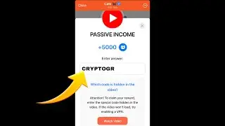 PASSIVE INCOME Cats Code | PASSIVE INCOME cats video code today