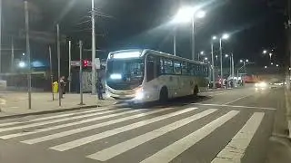 Movimenta&ccedil;&atilde;o de &Ocirc;nibus noturno na Av Industrial e Term santo Andr&eacute; em Santo Andr&eacute; SP
