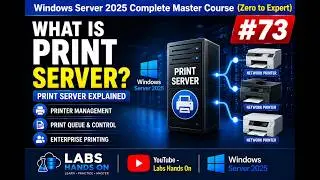 #73 What is Print Server? Print Server Explained | Windows Server 2025 | Step by Step | Full Demo