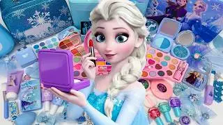ASMR Satisfying with Unboxing FROZEN Elsa Ultimate Makeup Collection Toy | Review Toys Makeup