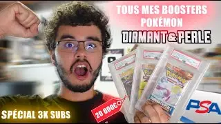 [3000 ABONN&Eacute;S] VOICI TOUS MES BOOSTERS POKEMON DIAMANT & PERLE DE COLLECTION GRAD&Eacute;S SOUS PSA !