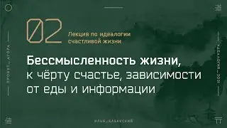 Бессмысленность жизни, страдания, зависимости - Идеалогия счастливой жизни #2 Проект Агора