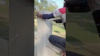 boundary wall grill fitting #construction #grill #shorts