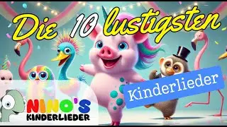 Die WITZIGSTEN Kinderlieder 🐷🌈- Tanzspa&szlig; mit Flaminguin, Schweinhorn🦄 & Freunden!🕺🏻🎵