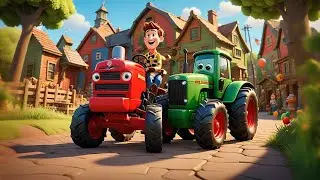 Three Toy Tractors Dig the Dirt | Construction Counting Song | Nursery Rhymes and Baby Songs