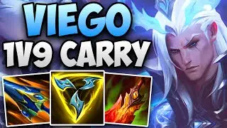 INSANE 1V9 VIEGO JUNGLE GAMEPLAY IN CHALLEGNER! | CHALLENGER JUNGLE VIEGO | Patch 14.14 S14