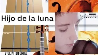 Mecano - Hijo de la luna [violin tutorial]