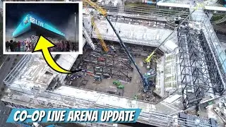 AMAZING! Co-op Live Arena Construction Update! Upper Bowl, Roof Installation, Facade, Interior