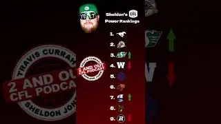 Sheldon's updates #CFL power rankings! #footballshorts