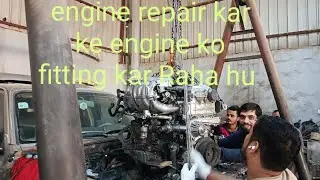 engine repair kar ke engine ko fitting kar Raha hu#nissan patrol y61