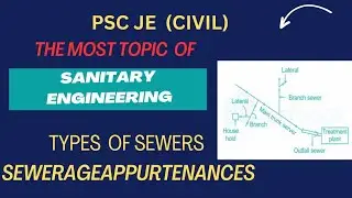 ||🔴 Types of Sewers | Sewerage Apparances🔴 || Sanitary Engineering ||