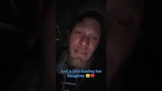 Just a Dad scaring her Daughter 😅❤️... 😂 😂.. I got her a slushee for being a good noodle bout it