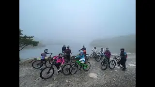 9 year old girl rides Big Bear W. Virginia Crack trail (advanced!) with friends. These kids rip!