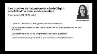 3. Troubles psychiques dans la délétion 22q11 par le Pr Stephan Eliez et le Dr Maude Schneider