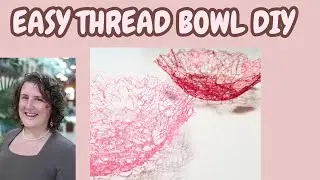 How to Sew a Thread Bowl | Thread Painting with Faodail Creation