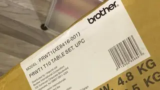 UNBOXING A  MASSIVE EMBROIDERY EXTENSION TABLE!  Brother PR680 WOW