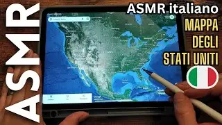 Mappa degli Stati Uniti per rilassarti [ASMR ITA]