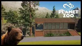 North American Restaurant & Grizzly Bear Habitat | Planet Zoo Speed Build