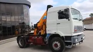 Renault G 340 TI -Tractor + Crane ID 3797
