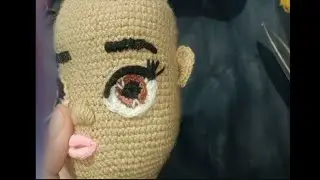 How to crochet a doll eyes tutorial / Forever art Noor