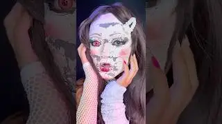 ADOREI FAZER ESSA BONECA QUEBRADA #shortsbrasil #boneca #bonecaquebrada #halloween #makeup