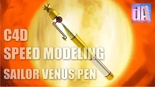 Time Lapse Making of Sailor Moon Crystal - Venus Transform Pen 3D Cinema 4D