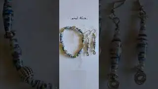Paper Bead Jewelry Set - A Journey of Paper Beads #shorts #youtubeshorts