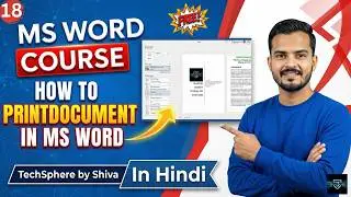 How to Print Page in MS Word 2025 | MS Word Print Settings Explained in Hindi | TechSphere By Shiva